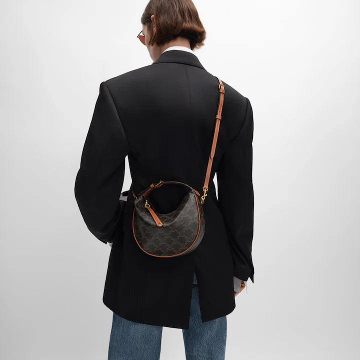 Céline Sac Lulu Teen Toile Triomphe