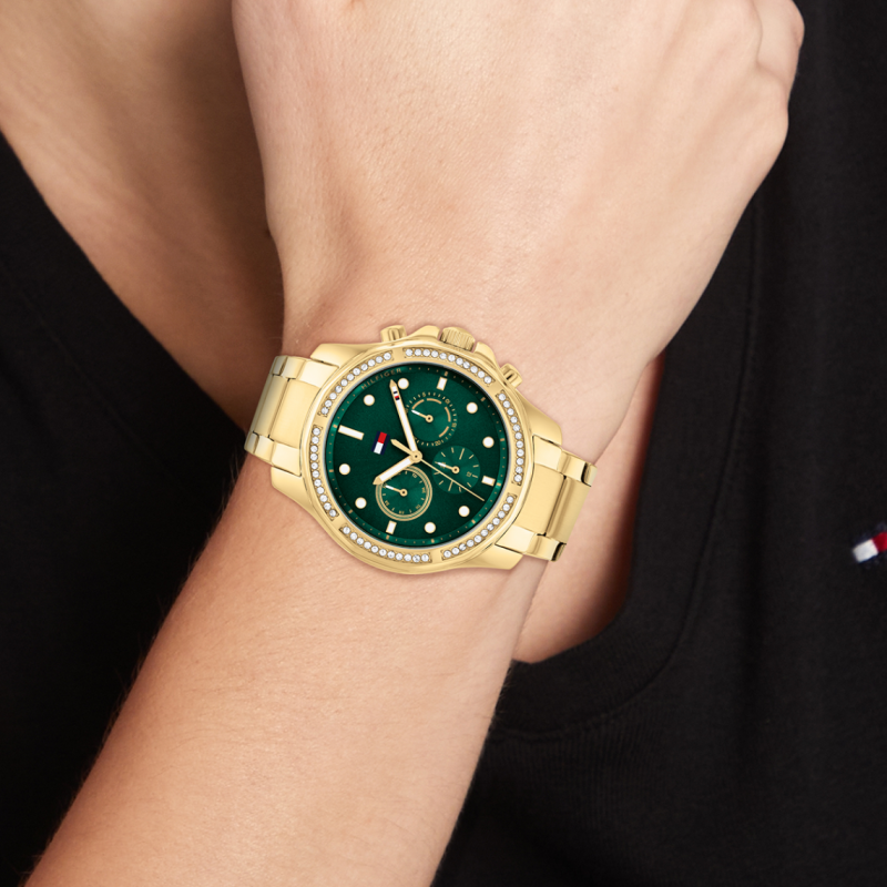 Tômmÿ Hilfiger Brooklyn Montre Femme Multifonction Acier Doré 1782614