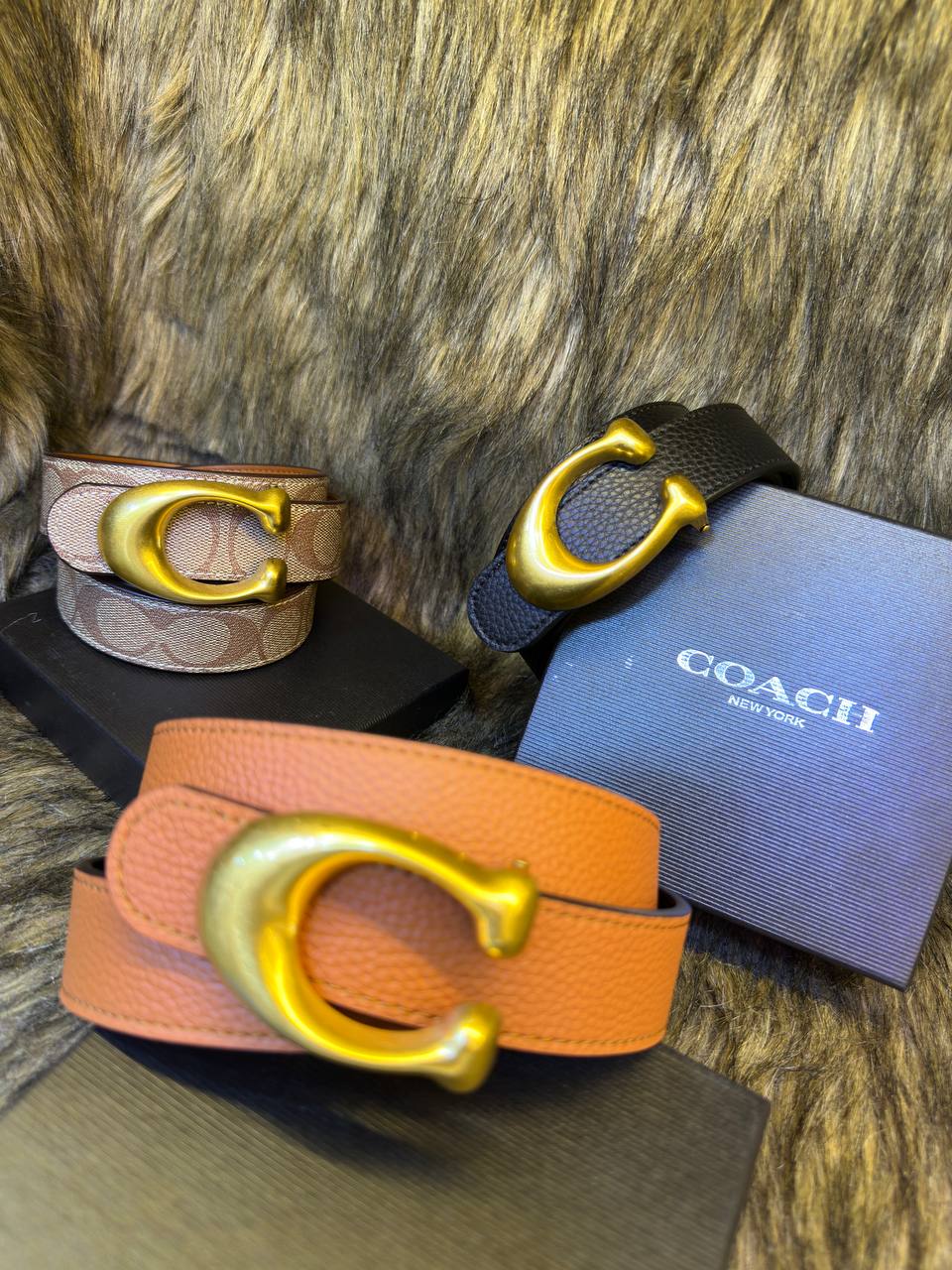 Co@ch Ceinture Réversible Avec Boucle Signature, 32 Mm