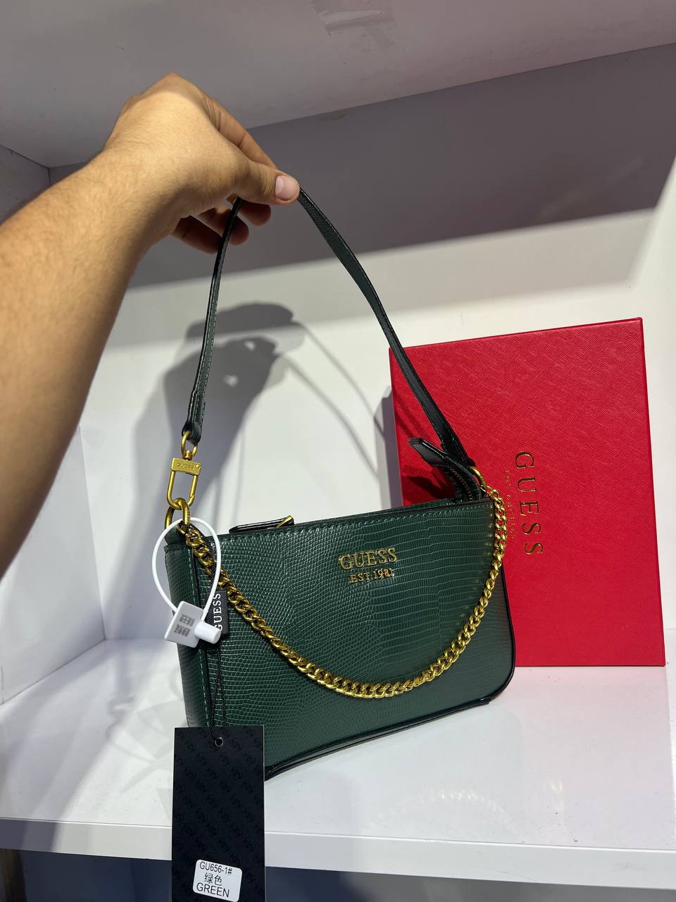 GÛESS Katey Exotic Mini Sac à Bandoulière à Zip