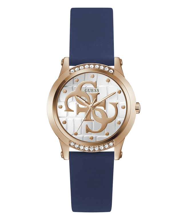 Montre analogique GUESS pour femme, bleu, or rose 36 mm