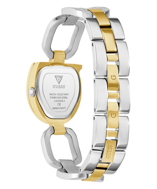 Montre analogique bicolore dorée GUESS pour femme