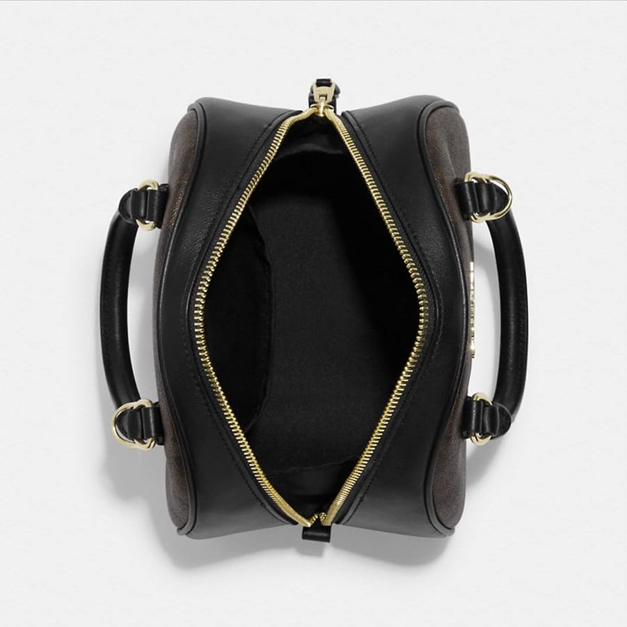 Sac à main Co@ch Sydney en marron et noir Signature