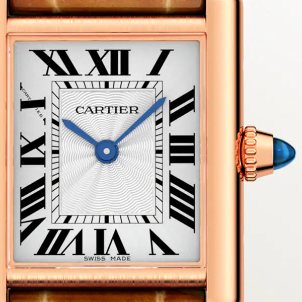 Tank Louis C@rtier watch
Small model, hand-wound mechanical movement, rose gold