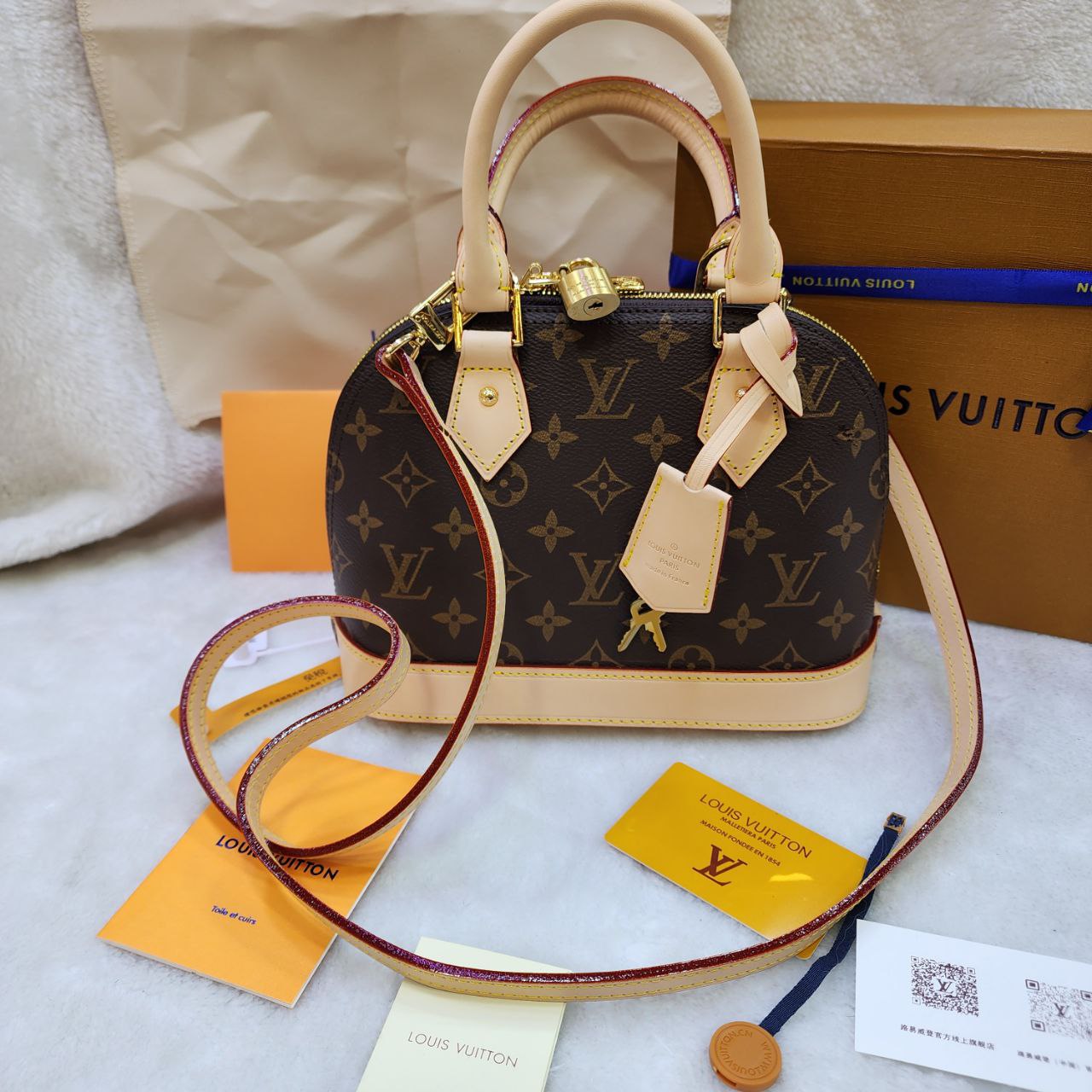 LV Sac - Alma BB en cuir