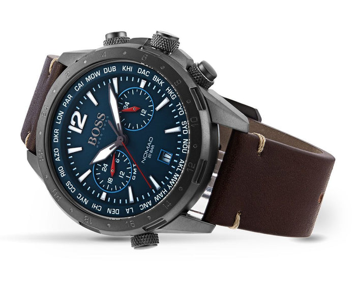 Montre HUGÔ BOSS Pour Homme Nomad en cuir, 1513773