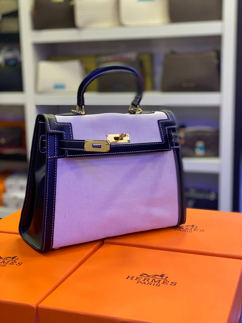 HRMS Sacs à main en toile noirs