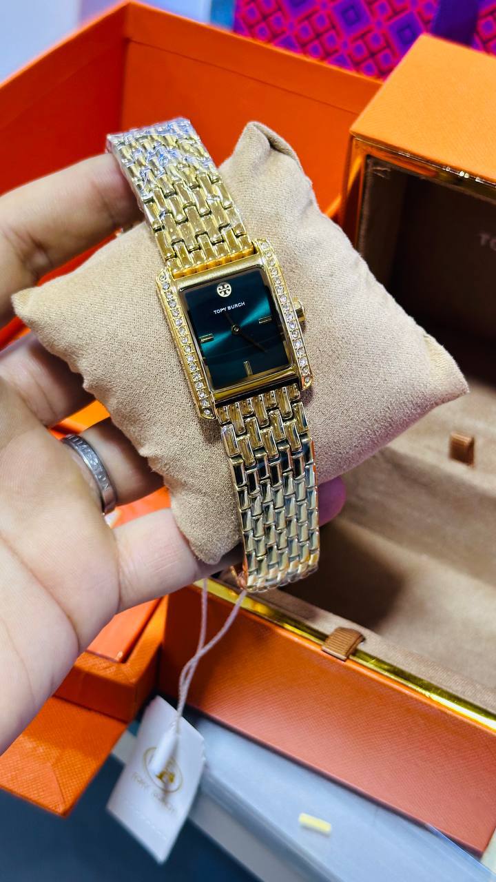 Torÿ Bûrch
Mini Eleanor Quartz Stainless Steel Watch, 19 x 28mm