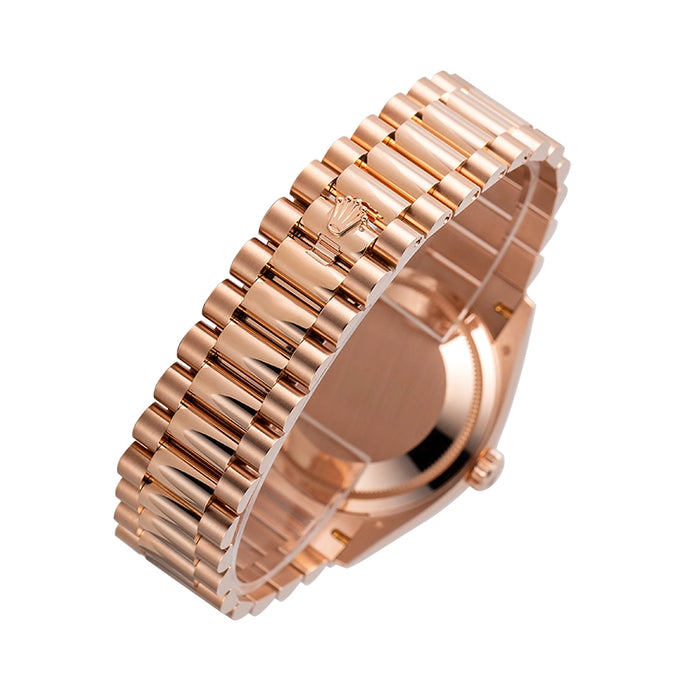Rolex Day-Date 36 18ct Everose Gold Brown Ombré Diamond Dial 128235