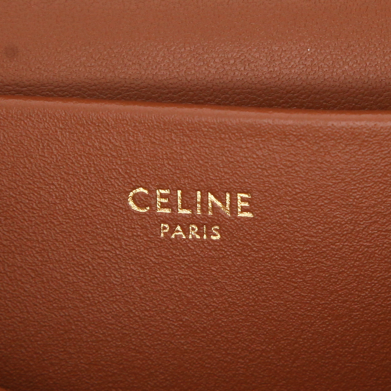Sac bandoulière Celine Victoire Teen en toile Triomphe marron en cuir
