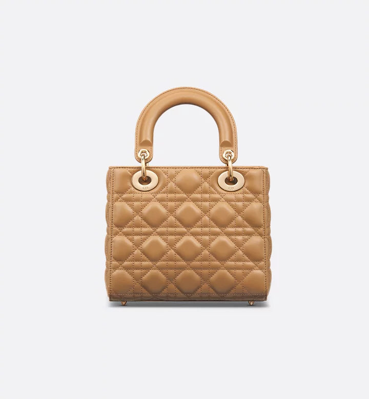 Sac Ladÿ Diôr My ABCDior Small
d'agneau Cannage couleur Light Gold