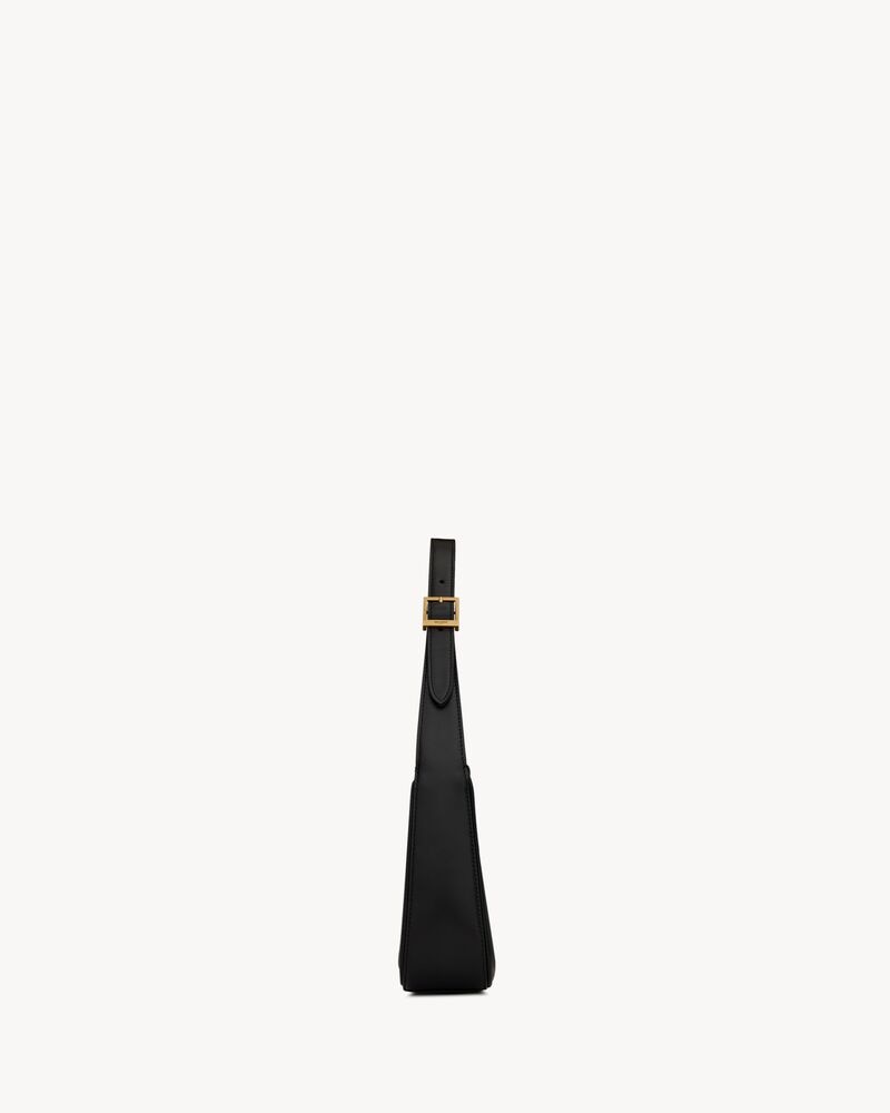 YSL LE 5 À 7 en cuir lisse NOIR