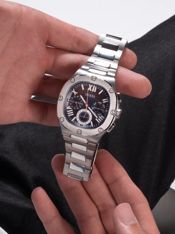 GÛESS Mens Gunmetal Multi-function Watch