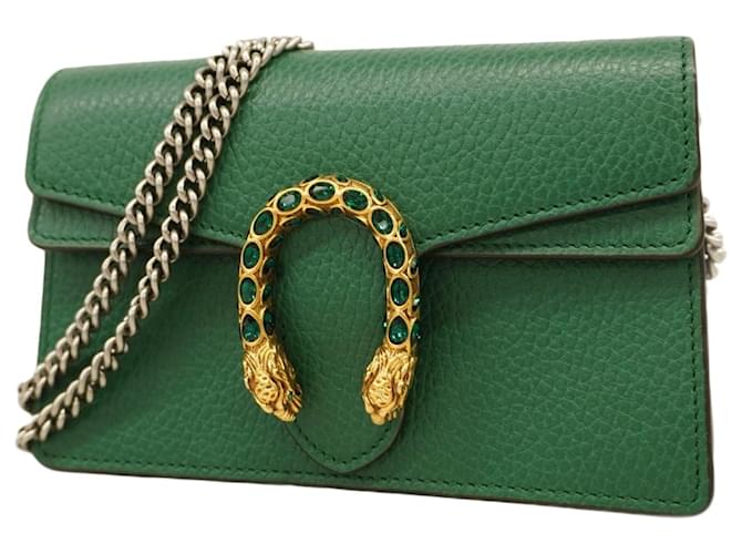 GG Sac à épaule GG Dionysus Vert