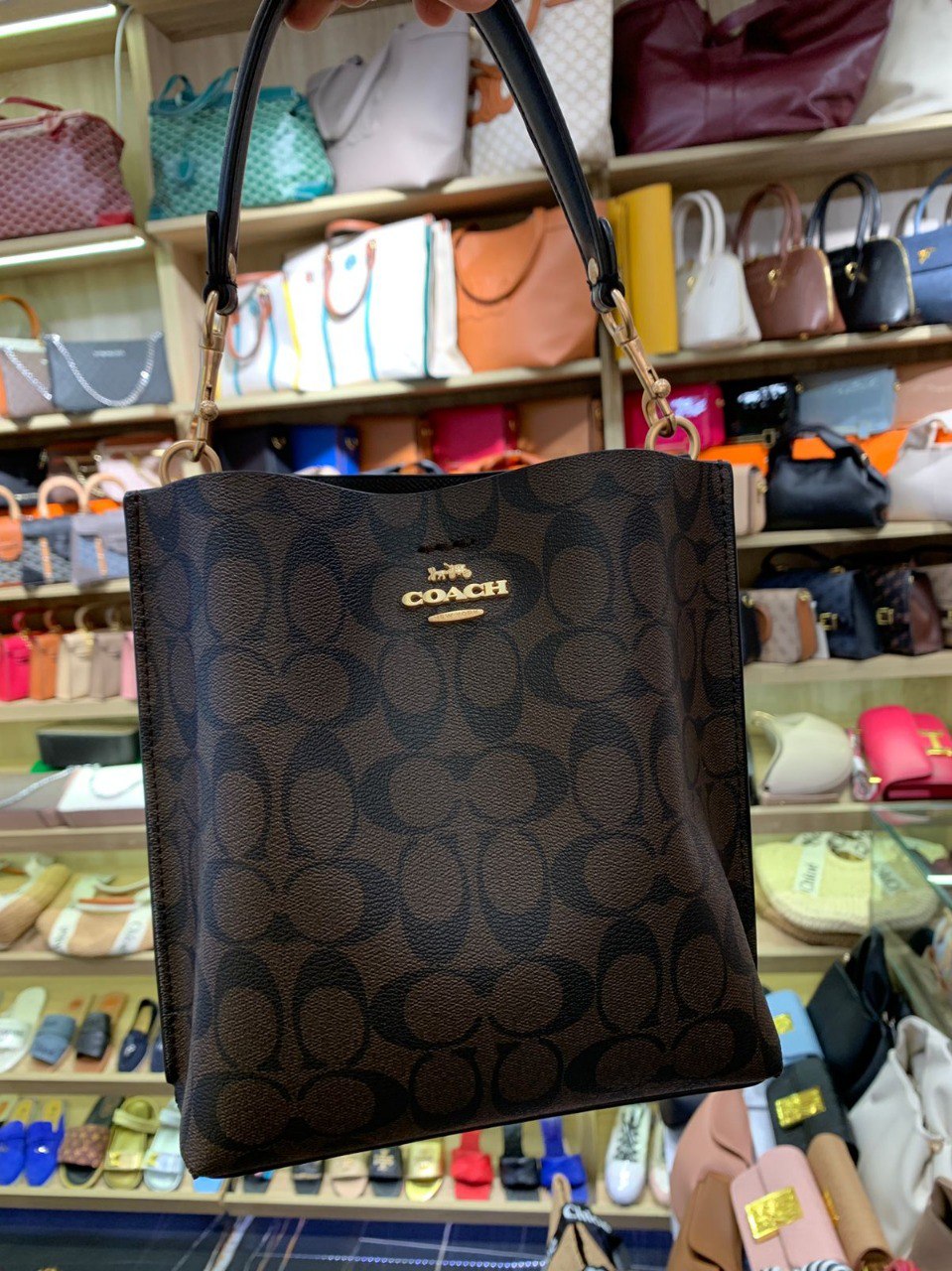 Co@ch Petit Sac Seau Town En Toile Signature