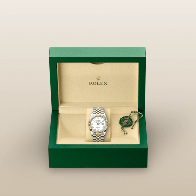 Montre Rolex Datejust
Oyster, 36 mm, acier Oystersteel et or jaune