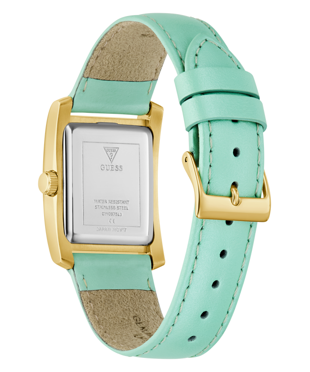 Montre analogique GUESS pour femme, couleur or vert 27 mm
