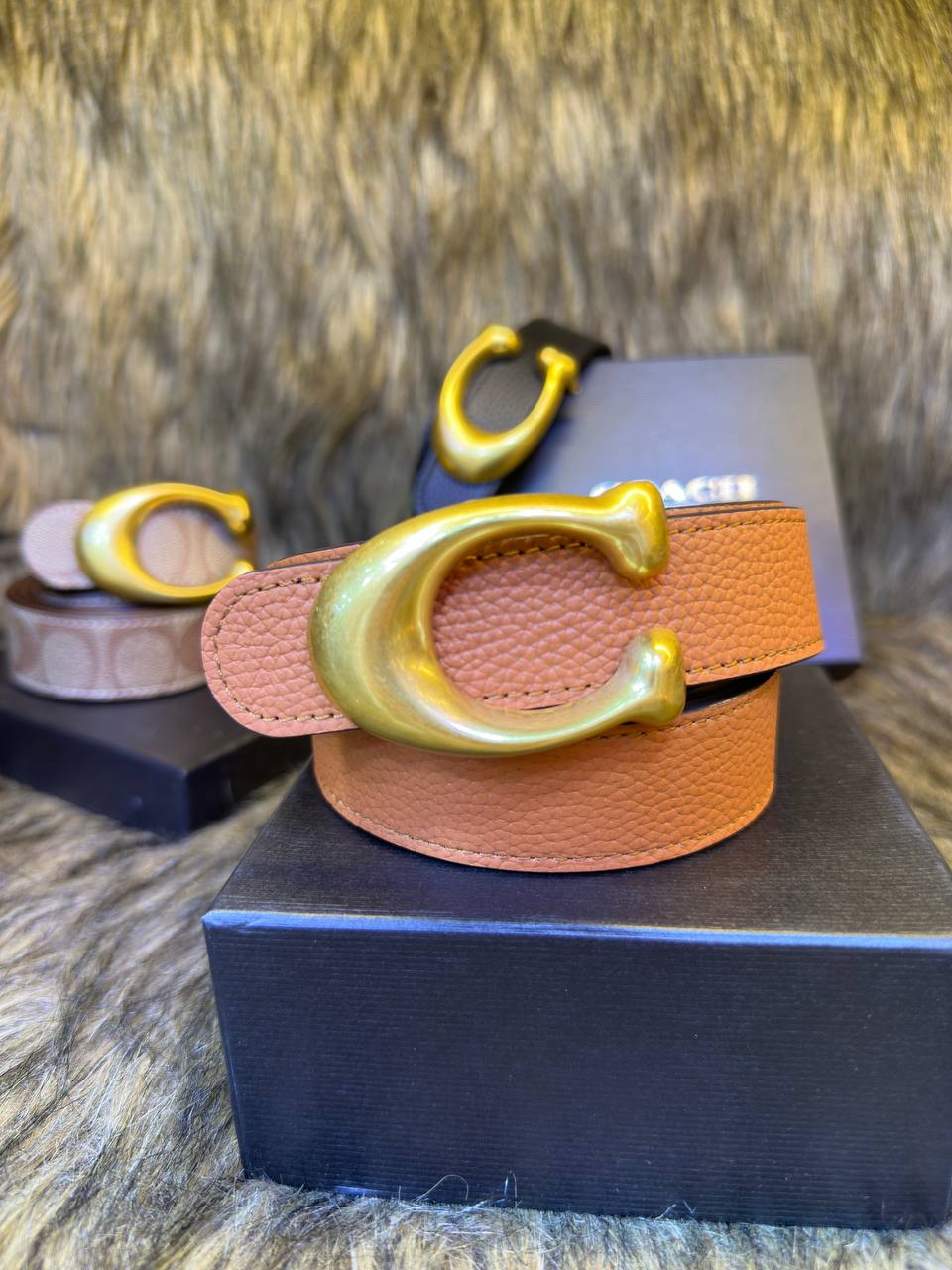 Co@ch Ceinture Réversible Avec Boucle Signature, 32 Mm