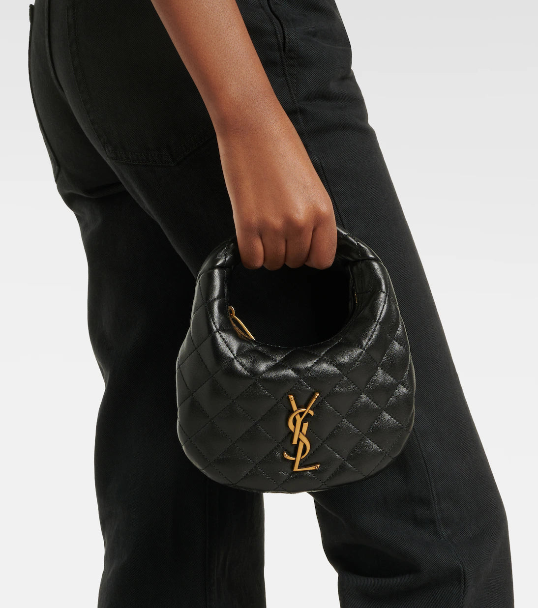 Saint Laurent Sac Icarino Mini En Cuir Matelasse femme de coloris