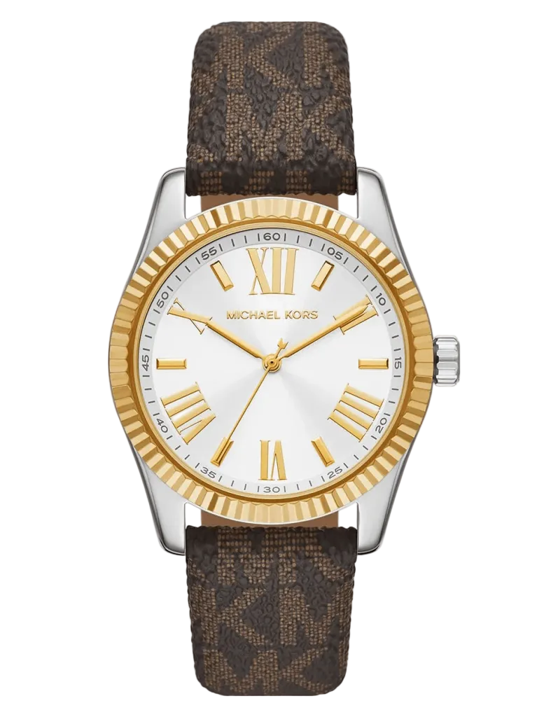 Michael Kors Montre Lexington bicolore avec logo signature