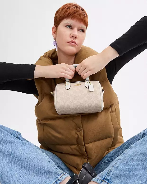 Co@ch Mini sac bandoulière Rowan en toile exclusive