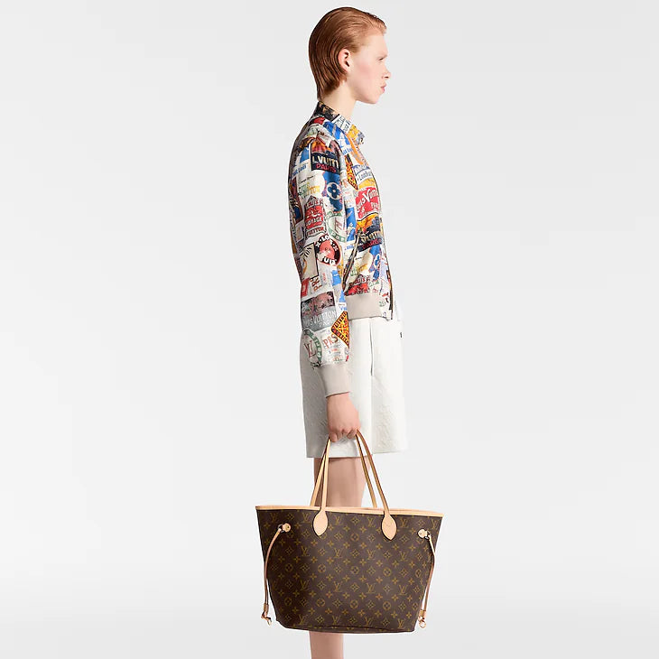 LV Sac Neverfull MM En cuir
