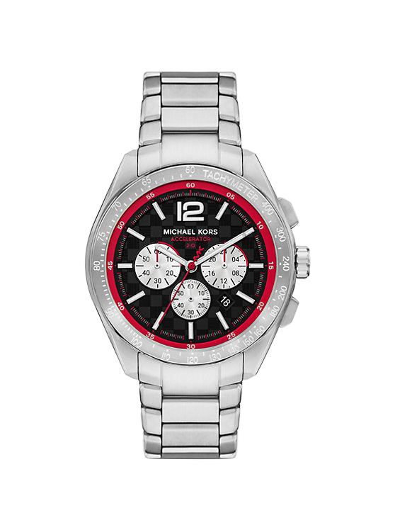 Mich@el Kors
Montre Accelerator 2.0 argentée surdimensionnée