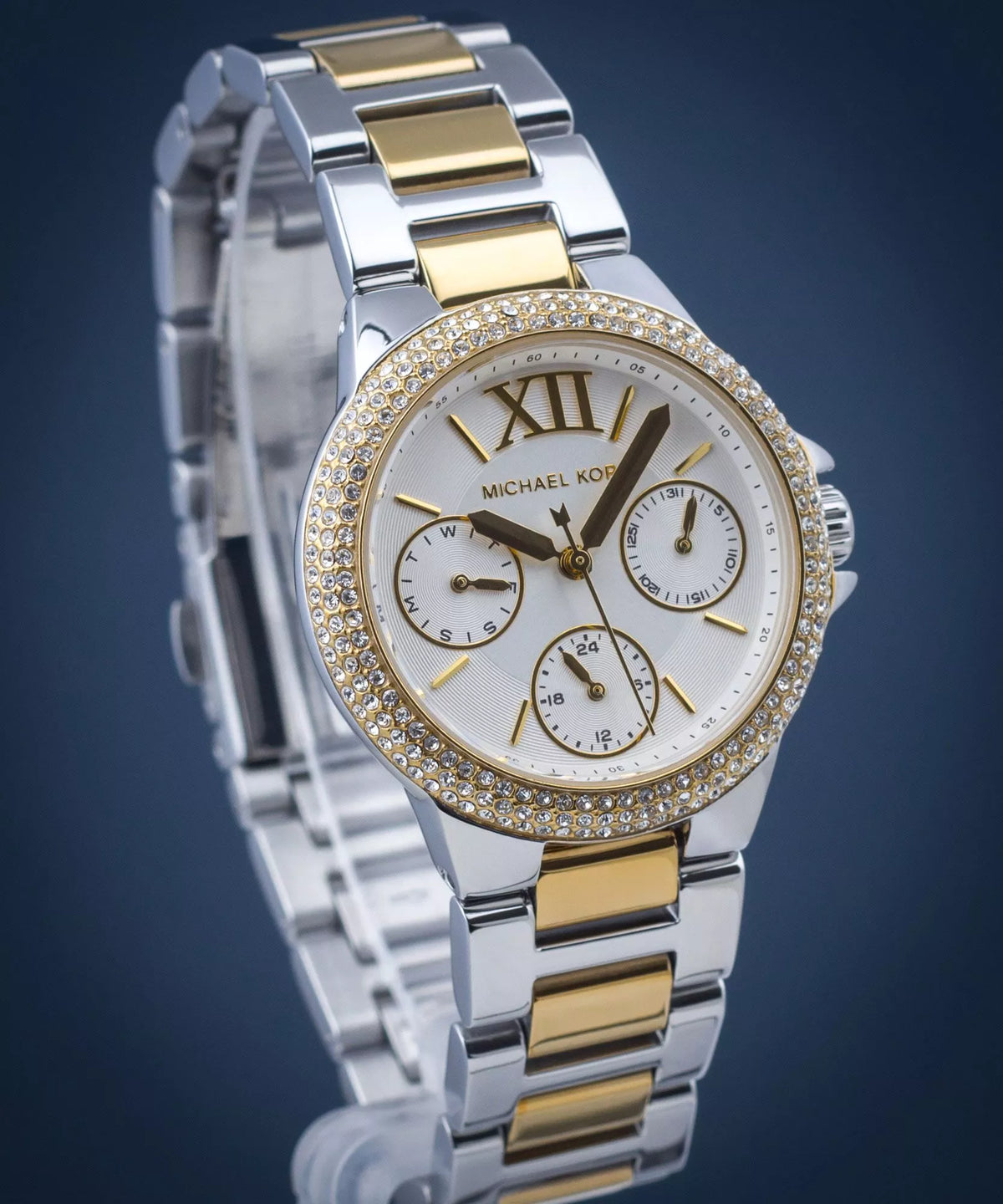 Michael Kors
Petite montre Camille bicolore avec pierres pavées