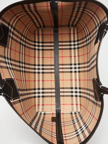 Burberry Sac cabas Heritage moyen en toile beige