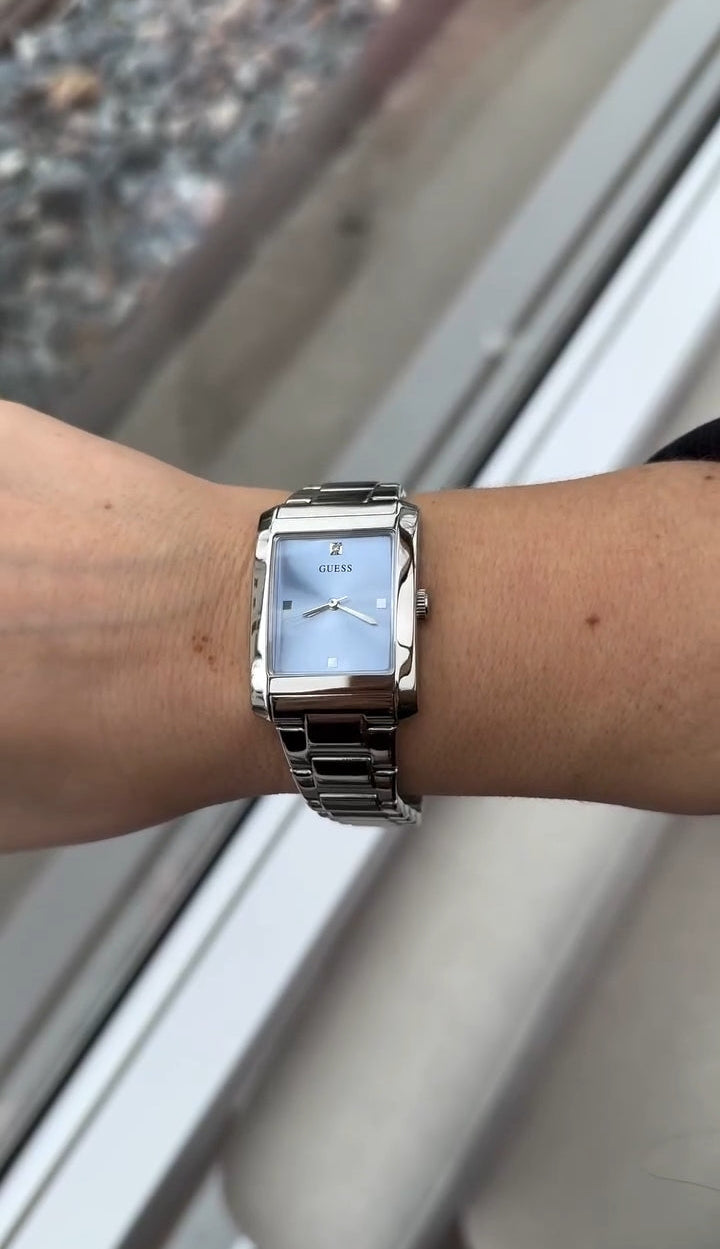 Guess Silver-Tone Analog Watch