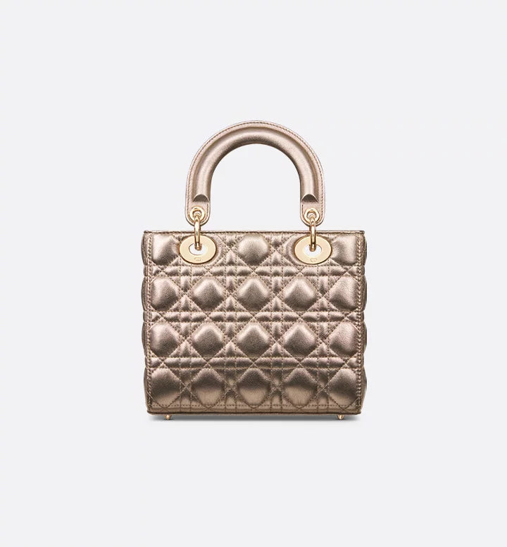 Small Ladÿ Diôr My ABCDior Bag
Gold-Tone Cannage Metallic Calfskin