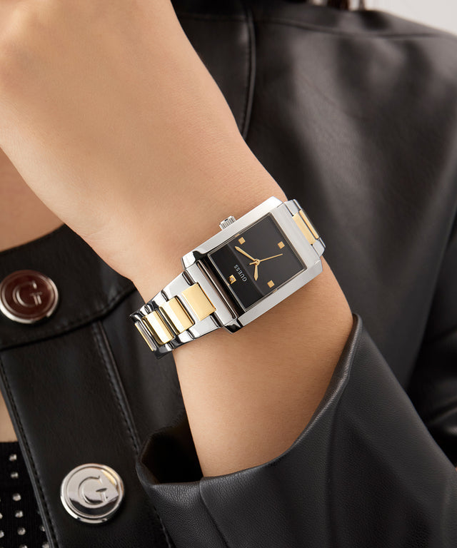 GUESS Ladies 2-Tone Silver Tone Analog Watch
27mm