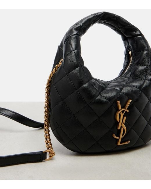 Saint Laurent Sac Icarino Mini En Cuir Matelasse femme de coloris