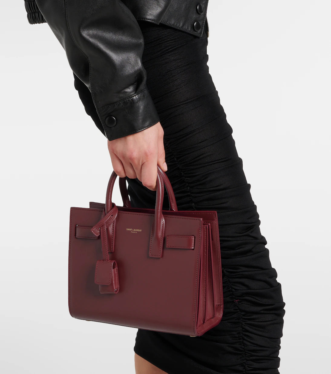 Saint-Laurent Tote Sac De Jour Nano de peau En cuir