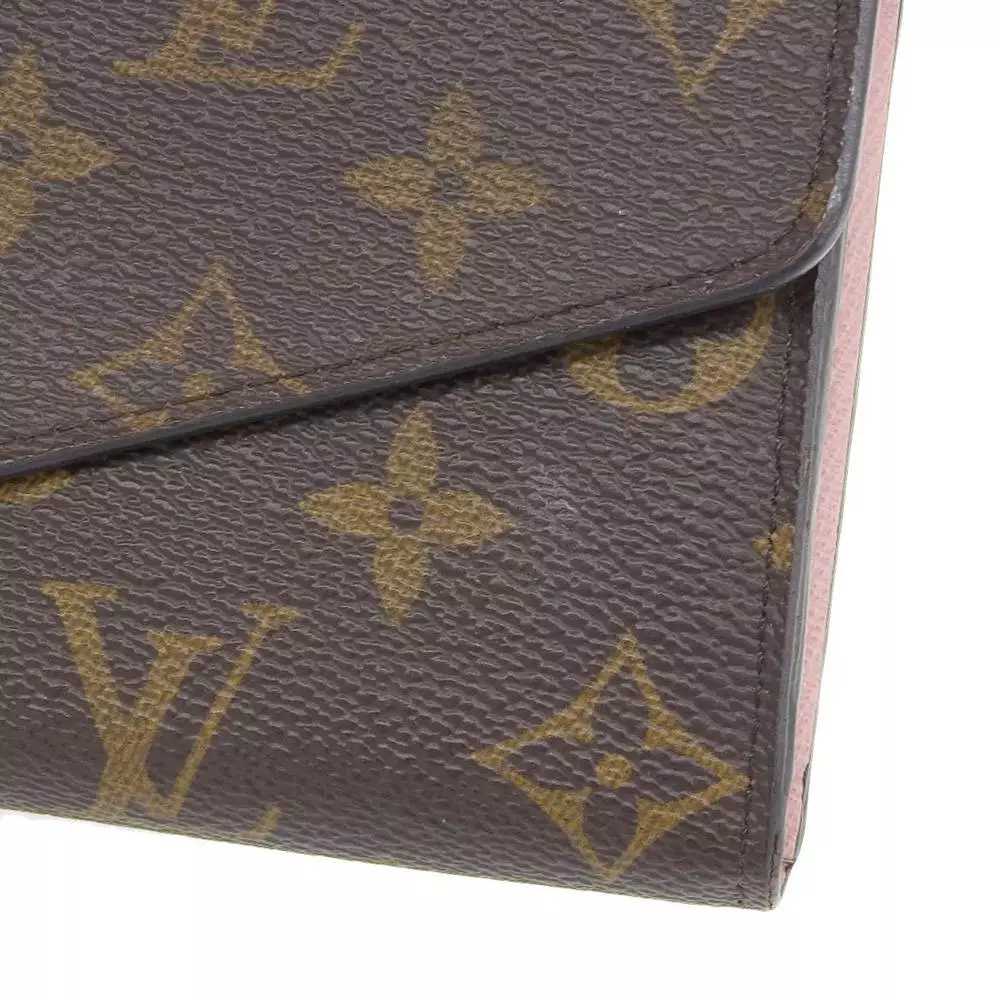 LV Portefeuille long portefeuille rose monogramme Sarah Rose Ballerin