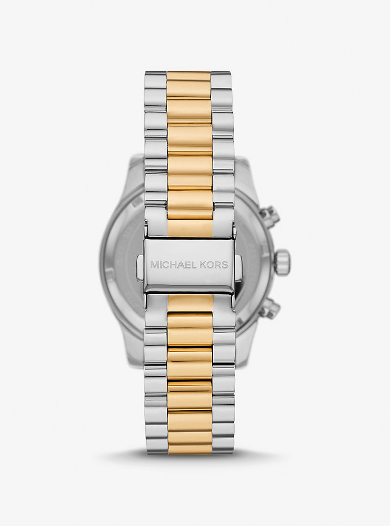 MK Montre Lexington Pavé bicolore surdimensionnée