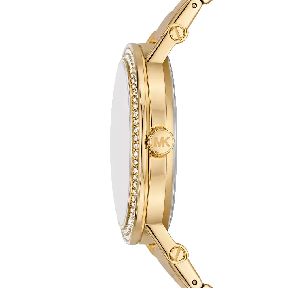 Michael Kors Montre à cadran bleu et or,MK01048