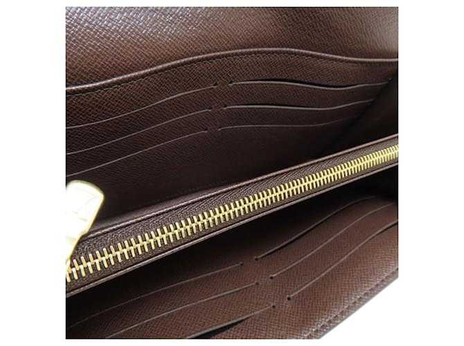 LV Portefeuille Sarah Long Wallet Damier ebène