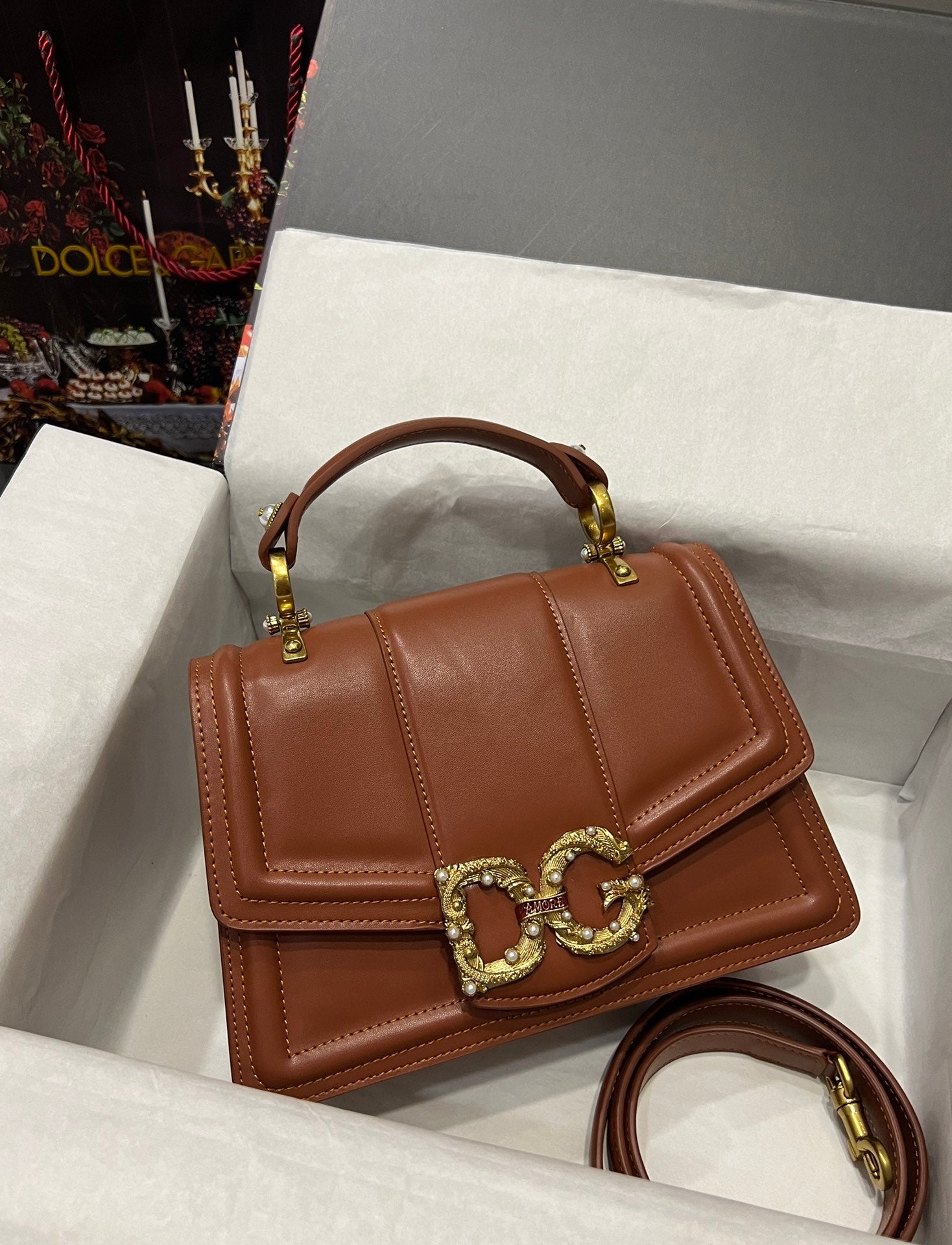 DG Sac à main marron pour femme