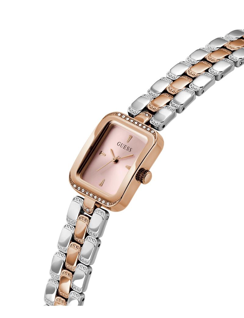 Guess Montre analogique bicolore or rose pour femme