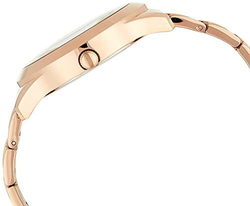 Montre Guess Crush avec cadran en or rose et bracelet en acier or rose pour femme - GW0020L3