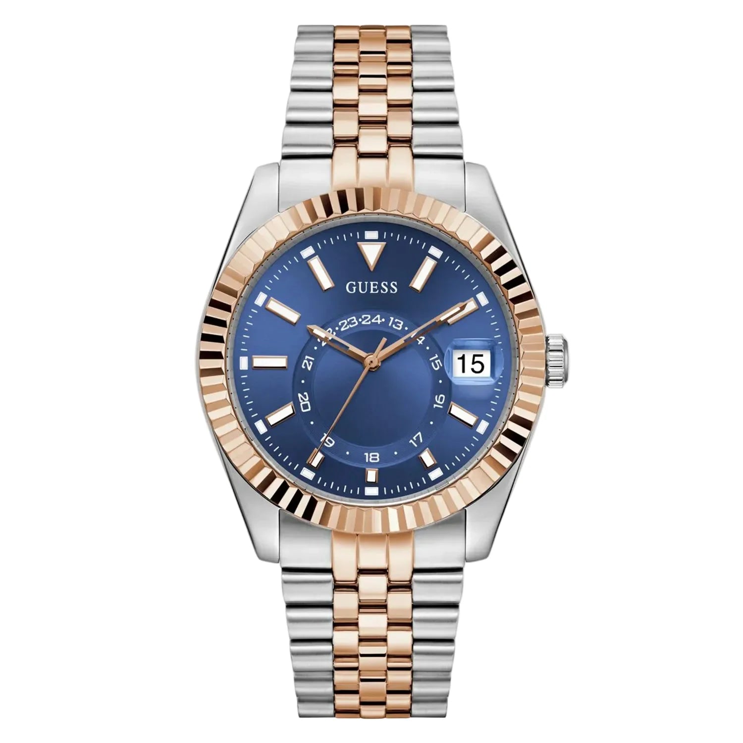 Montre homme GUESS Jaden. Montre en acier inoxydable argenté GW0977G5