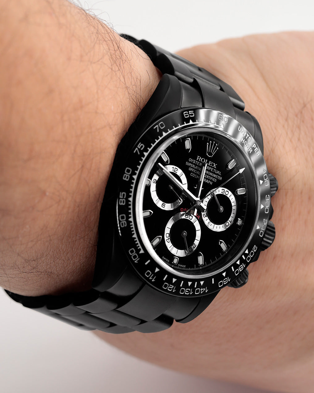 Montre Rolex Oyster Perpetual Cosmograph Daytona revêtement PVD/DLC noir 116520