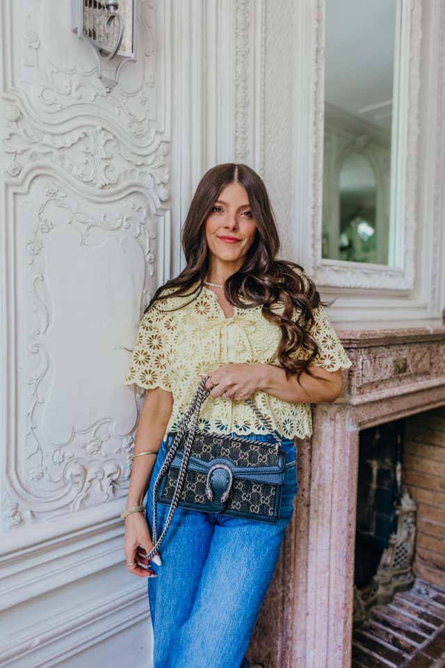 GG Jacquard Black Denim GG Monogram Sac à bandoulière Dionysus de veau texturé