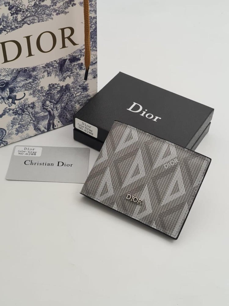 Porte-monnaie compact en diamant CD Christian Diôr