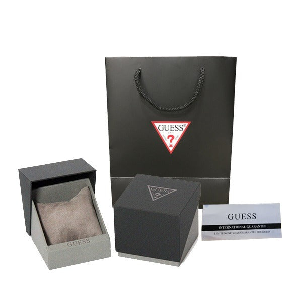 Gûess Montre hexagonale, acier inoxydable, cristaux incolores
GW0680L1