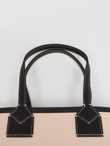 Burberry Sac cabas Heritage moyen en toile beige