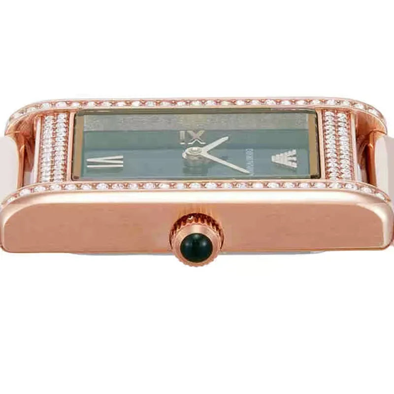 Emporio Armani Genni Green Dial Ladies Watch- AR11641