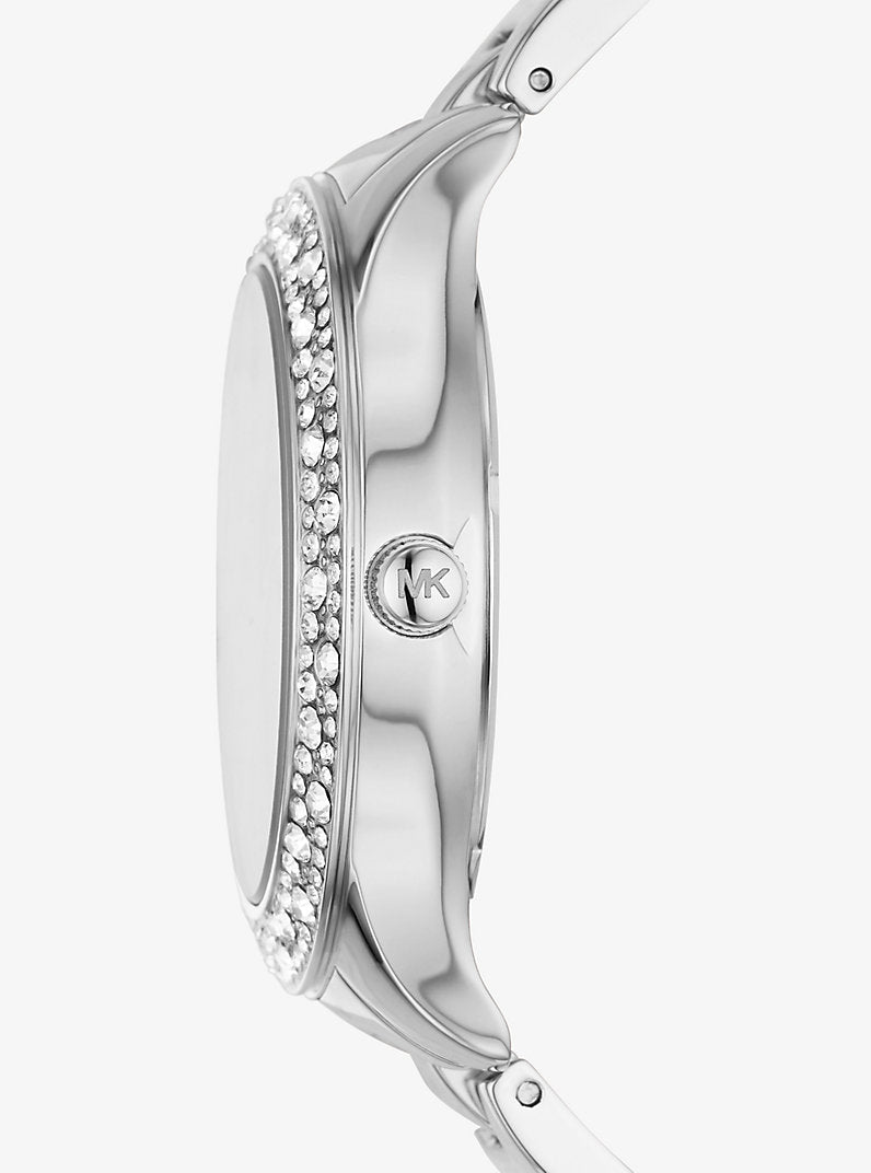 MK Montre Liliane bicolore avec pierres pavées