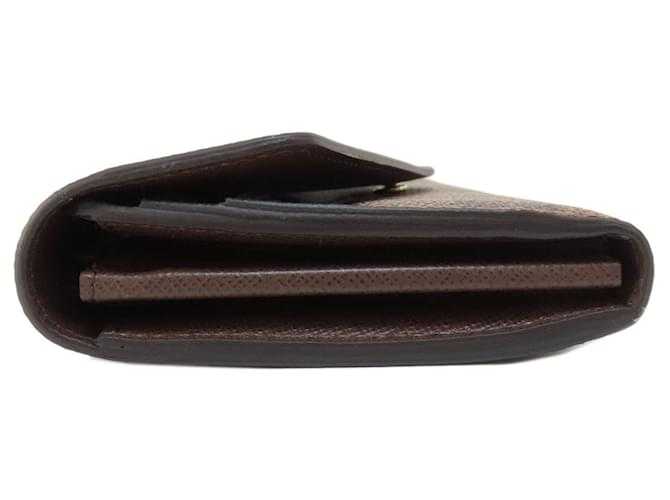 LV Portefeuille Sarah Long Wallet Damier ebène